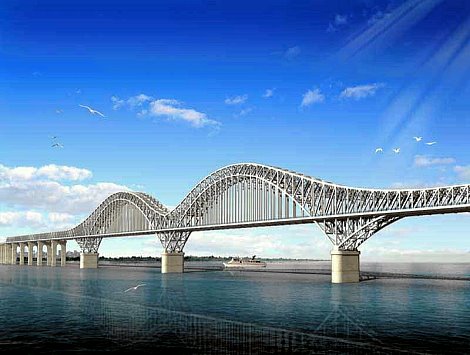 京九铁路九江长江大桥图片